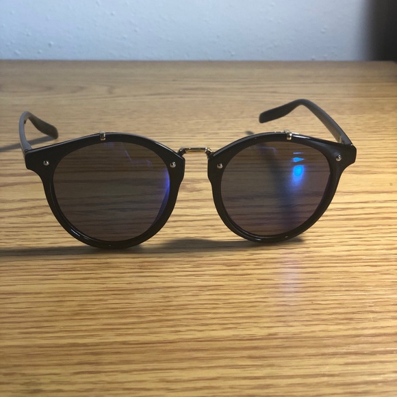 REFLECTIVE BLUE-SUNGLASSES - Picture 2 of 4